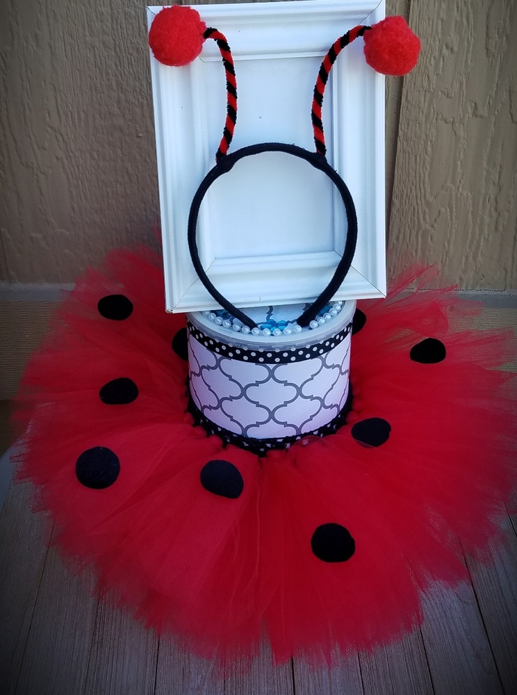 TUTU SKIRT LADYBUG COSTUME SIZE 2T-3T HANDMADE